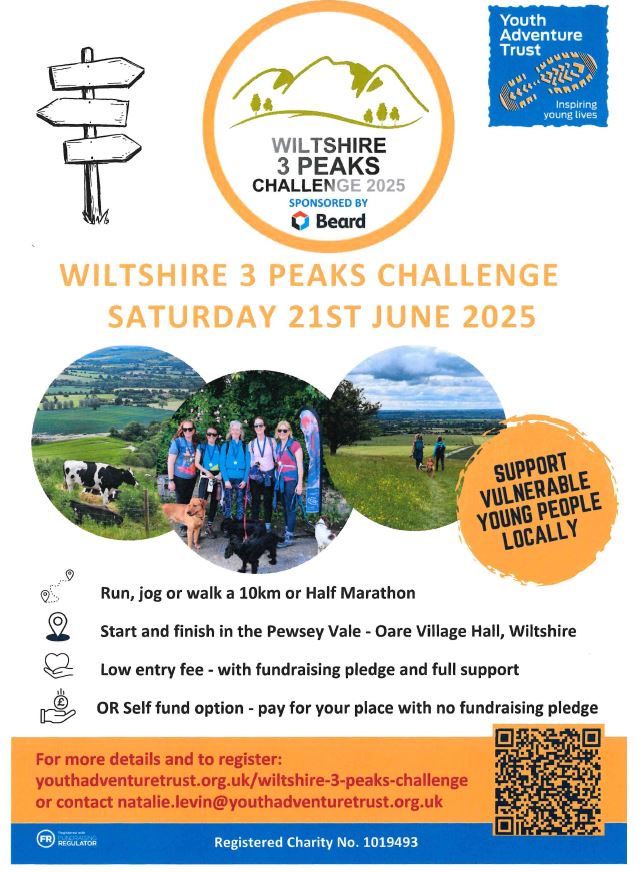 Wiltshire 3 Peaks Challenge - Support Vulnerable Young People Locally